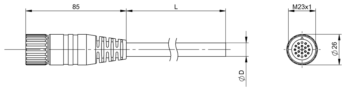 Single-ended cordsets