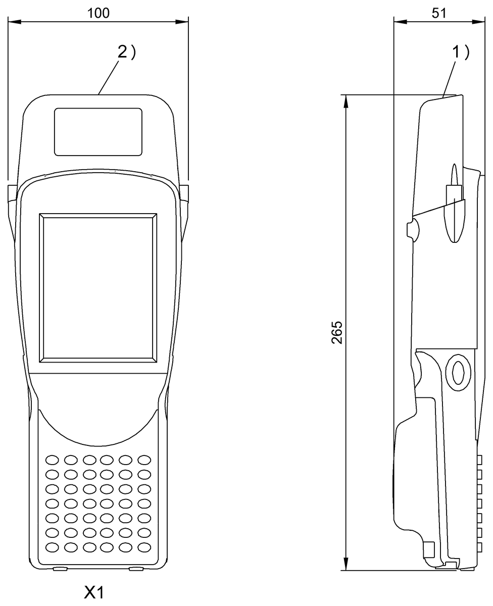 BAE00Z5 (BIS C-871-1-008-X-001-3003) Portable LF read/write