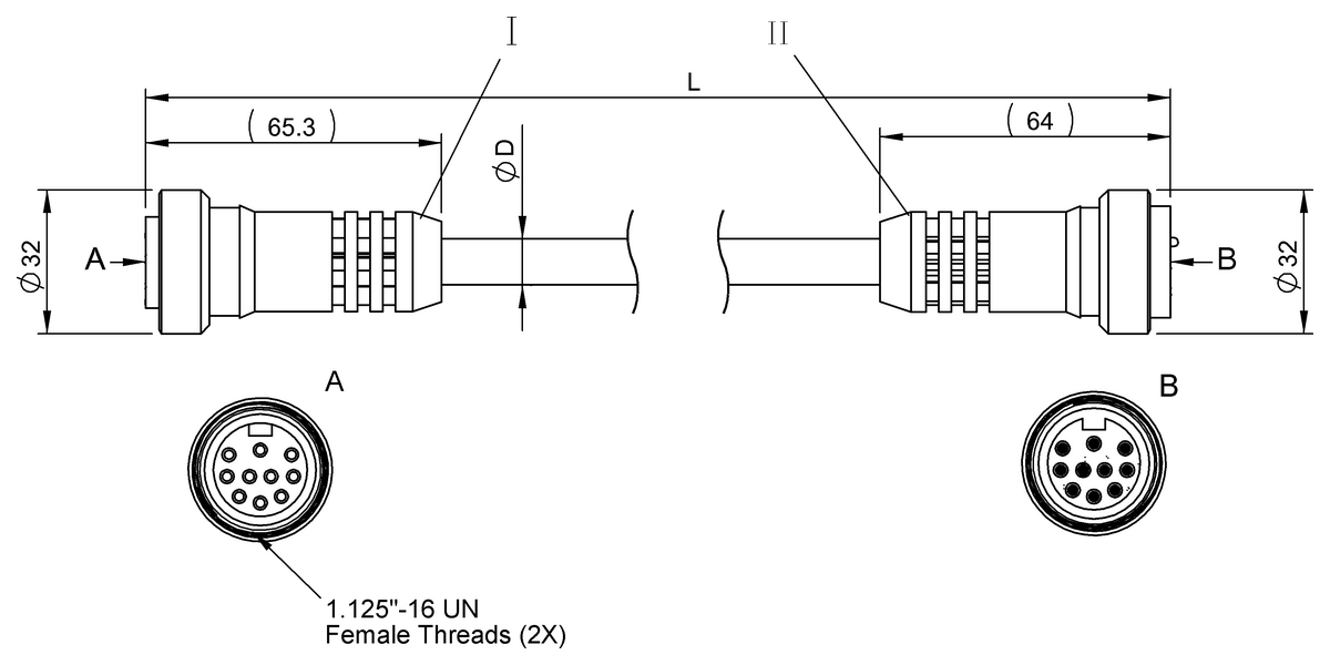 Double-ended cordsets