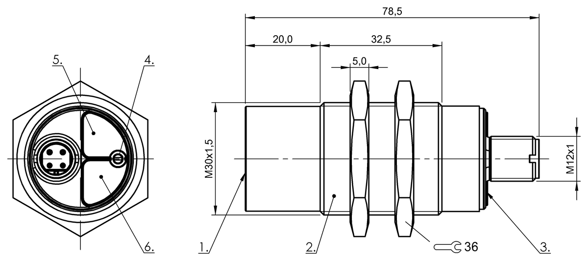 Capacitive level sensors without media contact