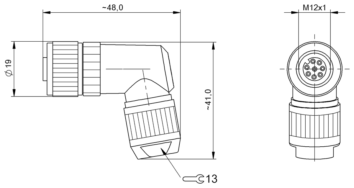 Connettore a cablare