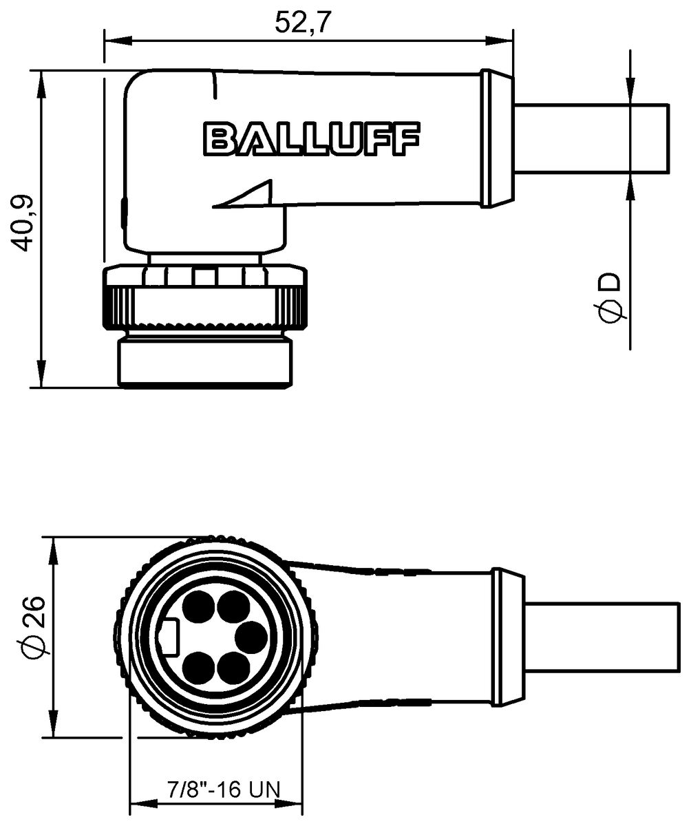 Single-ended cordsets