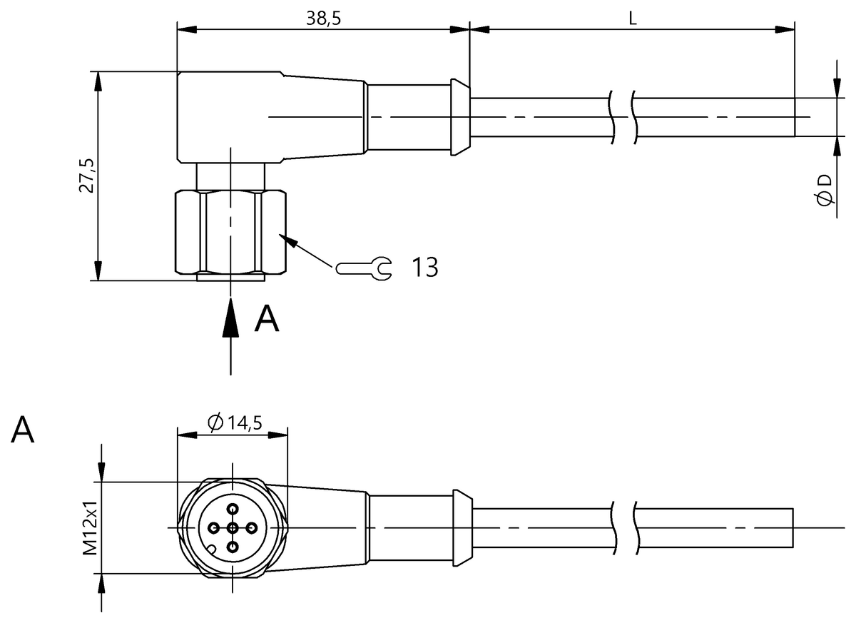 Single-ended cordsets