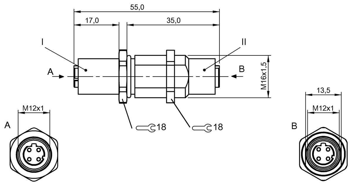 Adaptador pasamuros