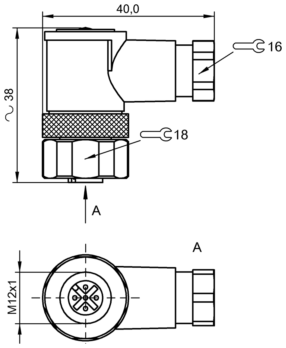 Connettore a cablare