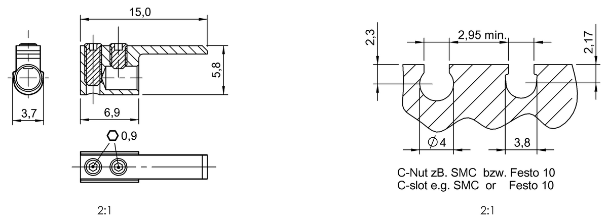 Mounting brackets for magnetic sensors