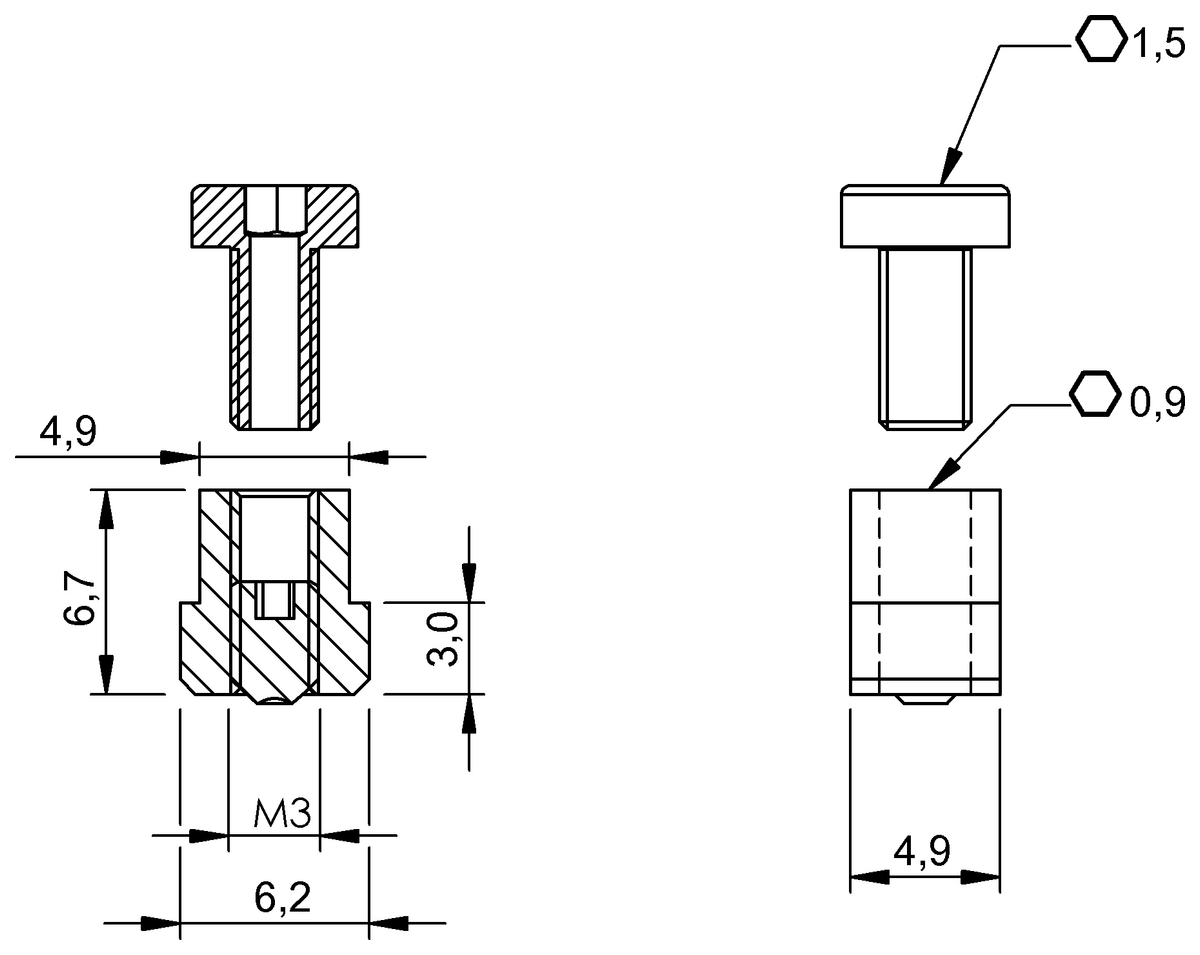 Haltewinkel für magnetische Sensoren