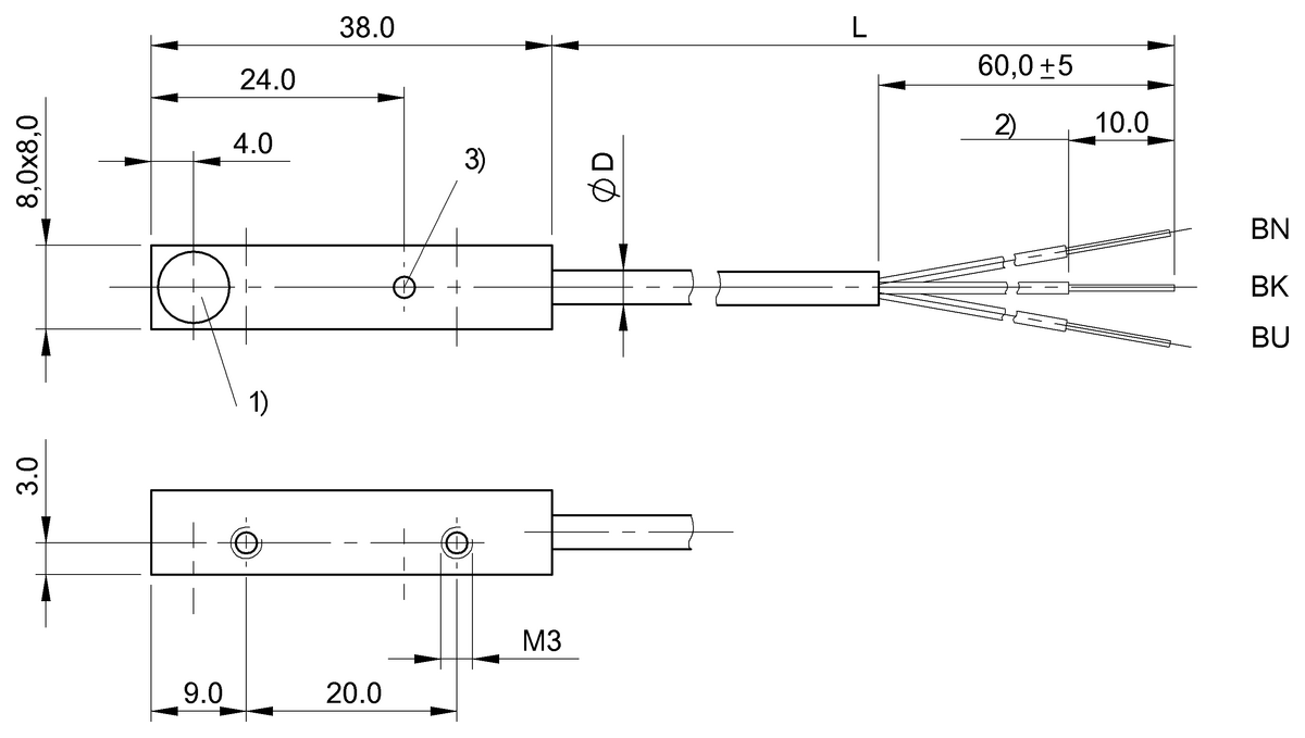 Inductive proximity switches and proximity sensors