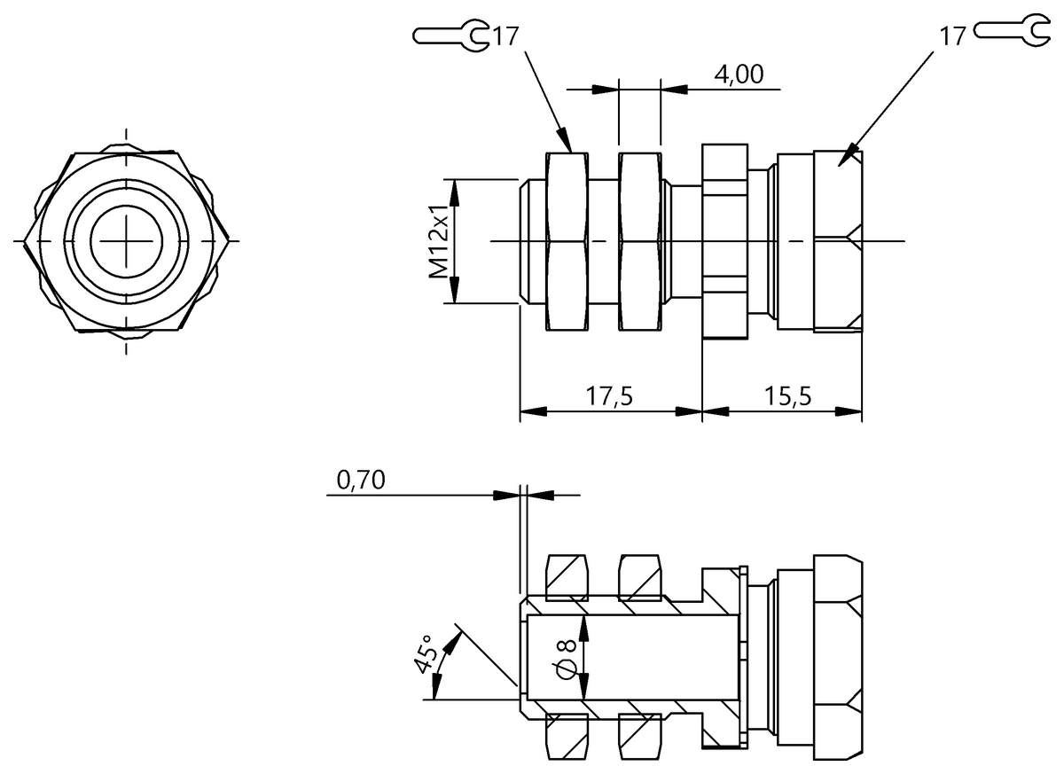 Proximity sensor mounts with positive stops