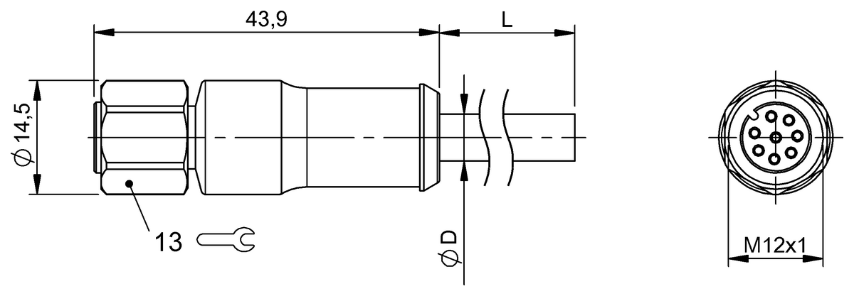 Single-ended cordsets