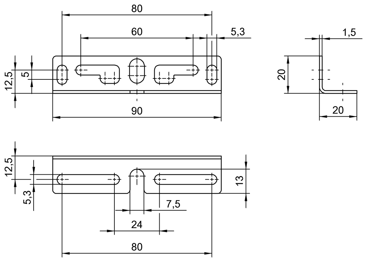 Mounting brackets for magnetic sensors