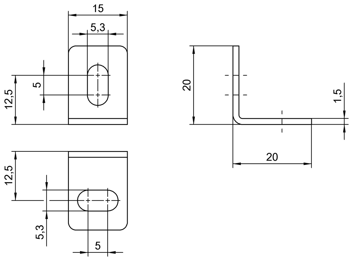 Haltewinkel für magnetische Sensoren