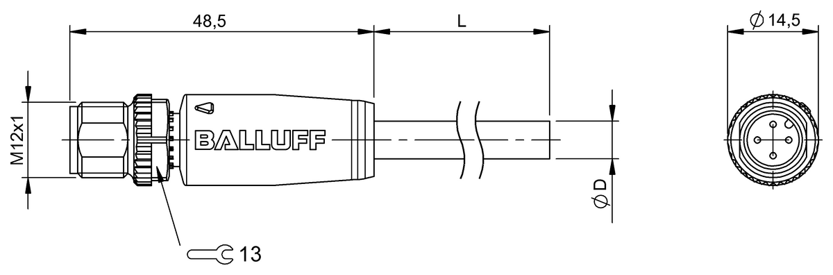 Single-ended cordsets