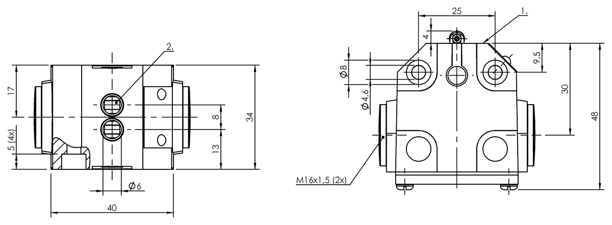 Mechanical multiple position limit switches for extended temperature range