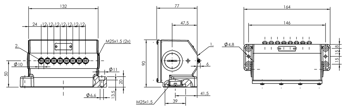 Mechanical multiple position limit switches