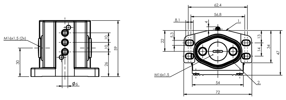 Interruttori di posizione multipli meccanici