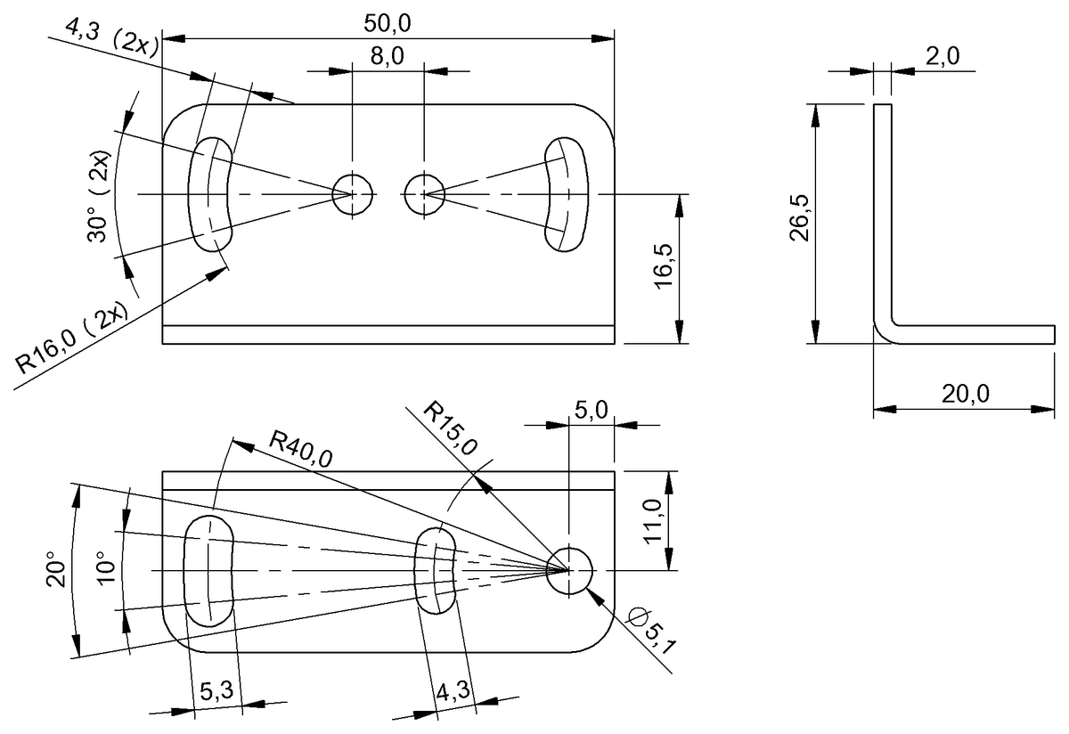 Haltewinkel für optoelektronische Sensoren
