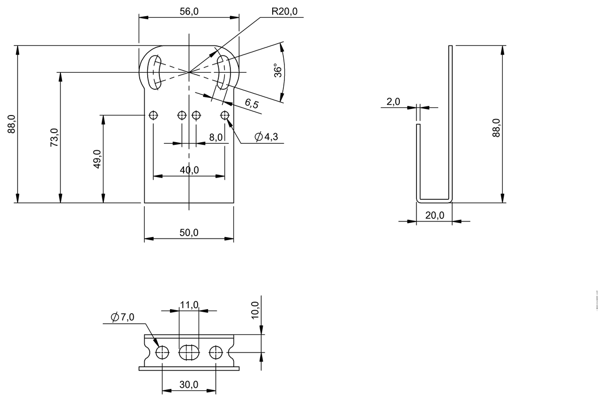 Escuadras de sujeción para sensores fotoeléctricos