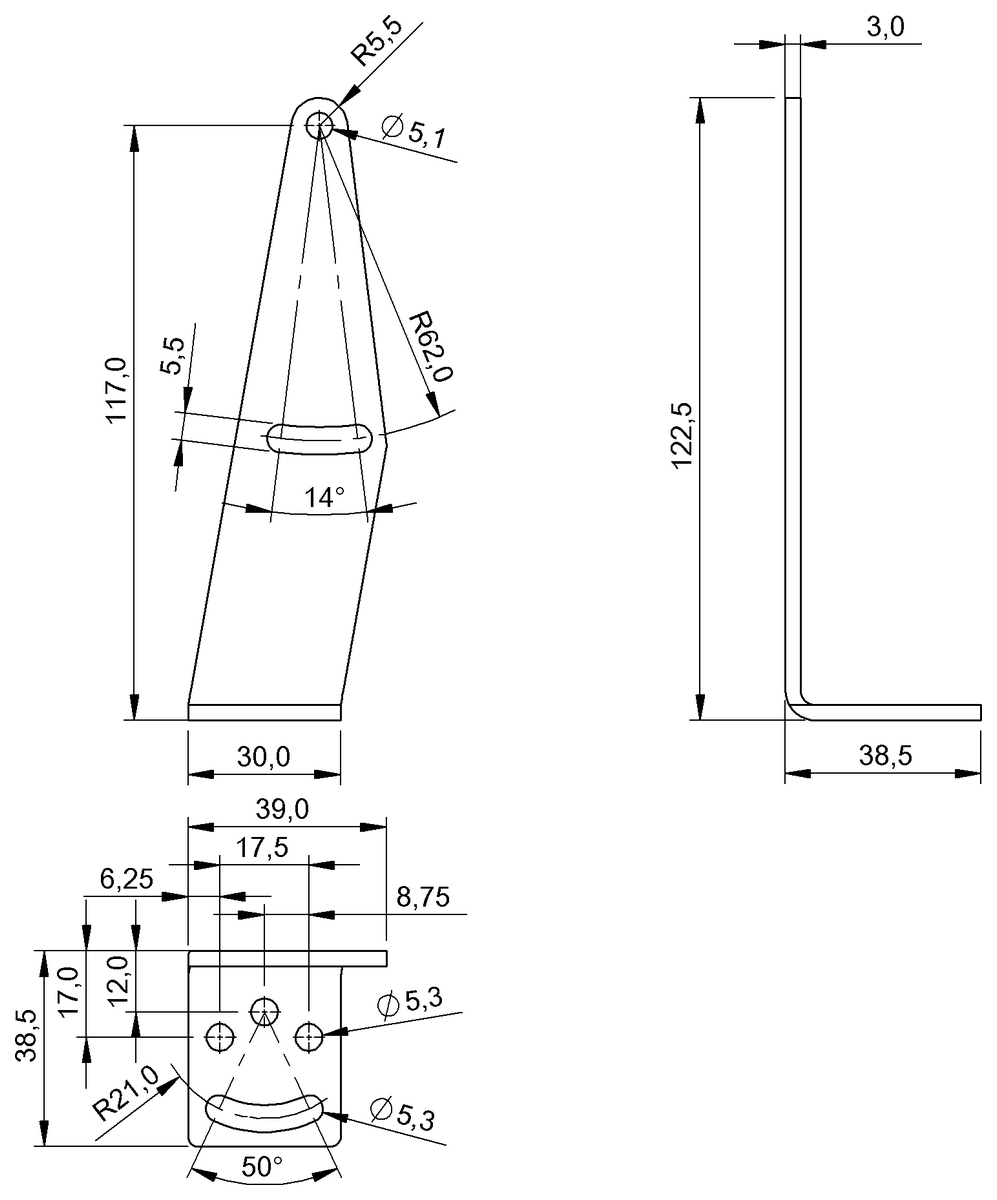 Mounting bracket for photoelectric sensors