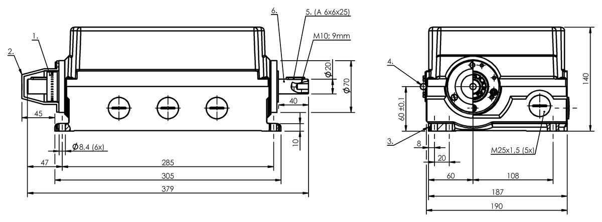 Inductive rotary cam switches