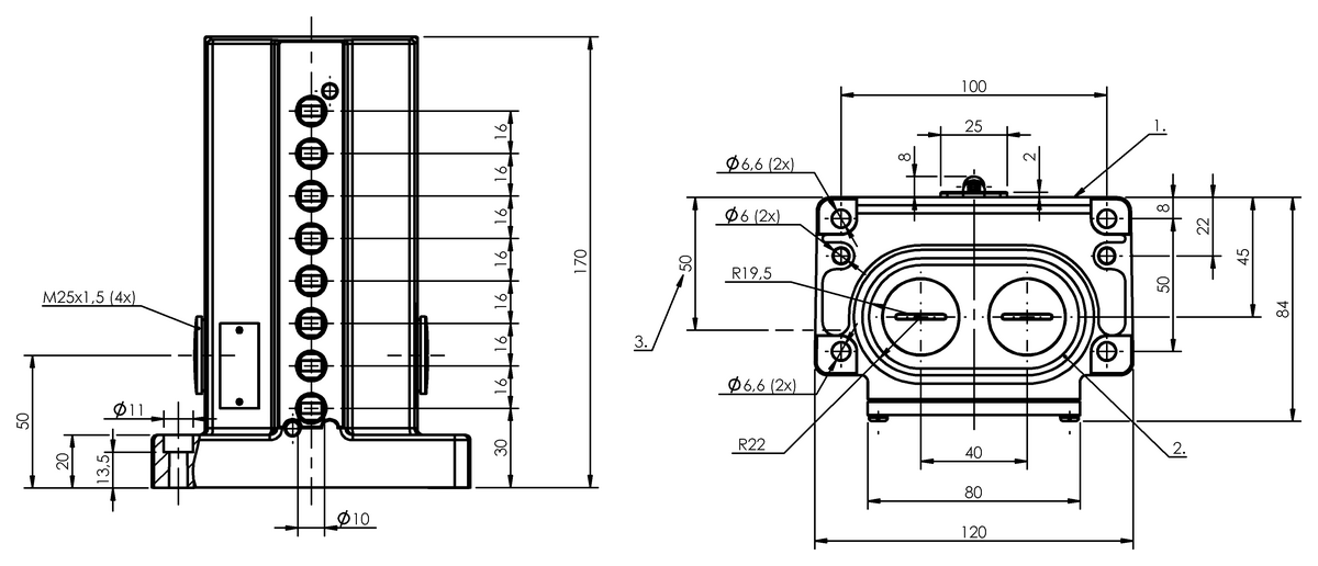 Mechanical multiple position limit switches