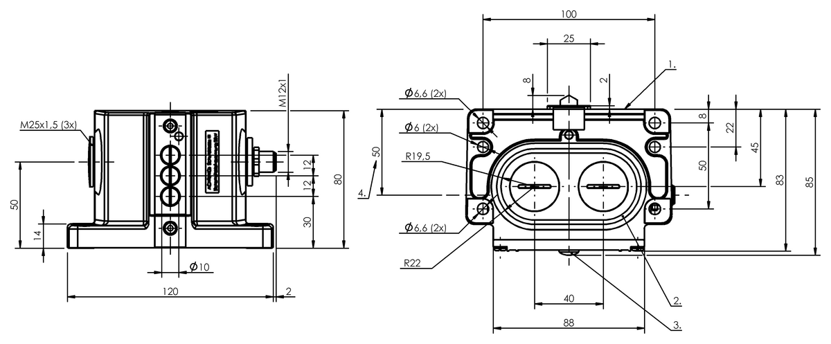 Mechanical multiple position limit switches with interchangeable plunger unit