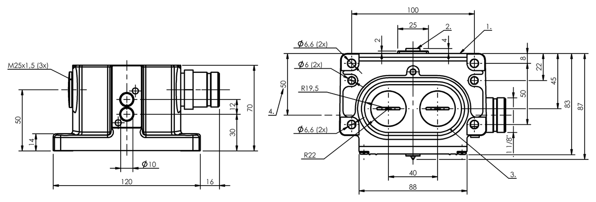 Inductive multiple position limit switches