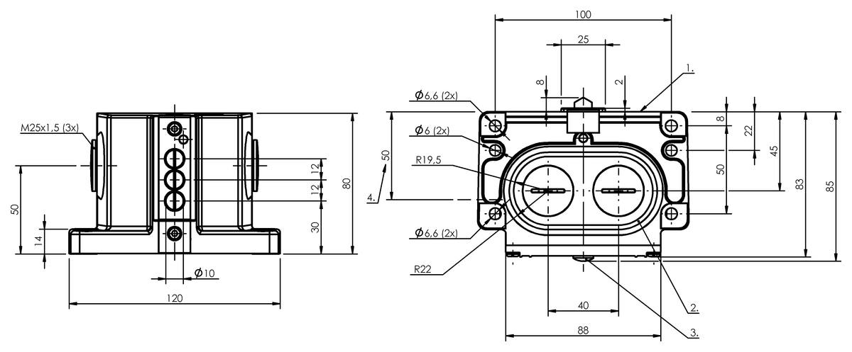 Değiştirilebilen kilit pimi üniteli mekanik çok konumlu limit sviçleri