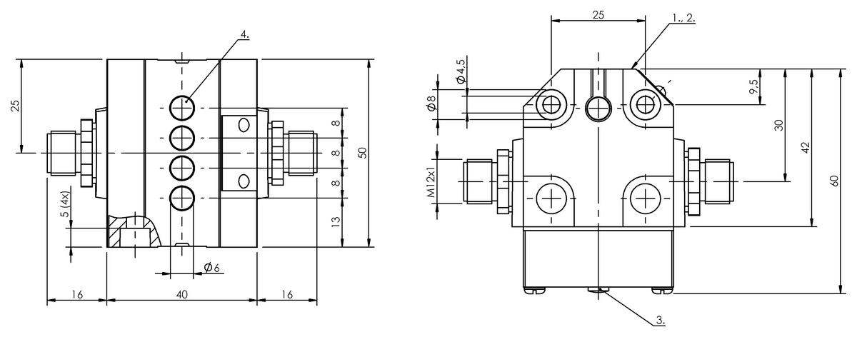 Inductive multiple position limit switches