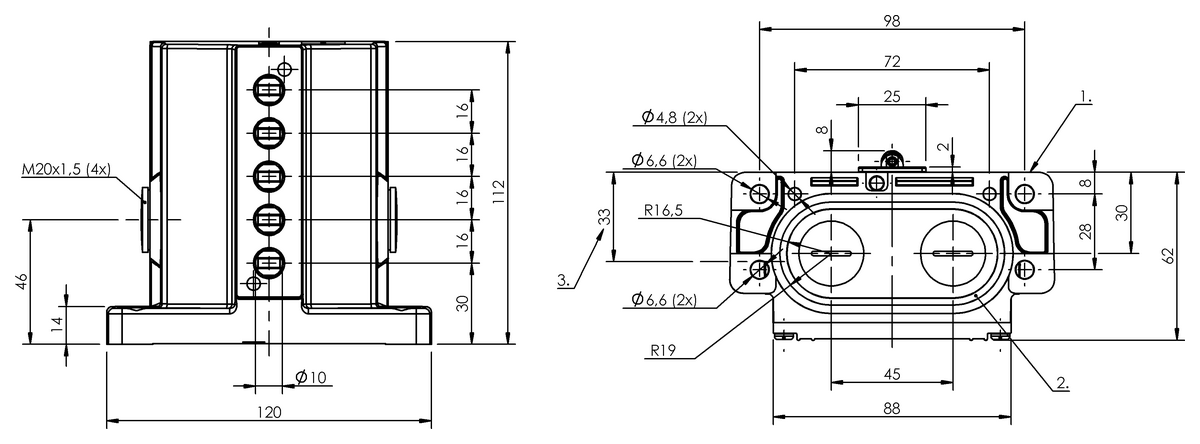 Mechanical multiple position limit switches