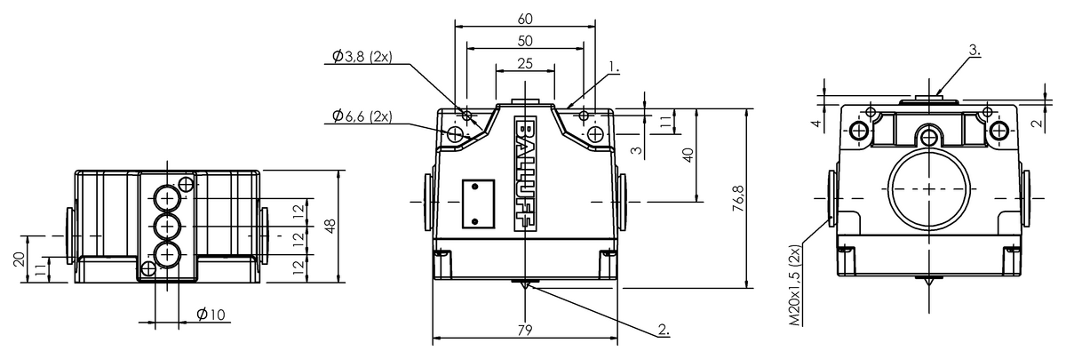Induktive Reihenpositionsschalter