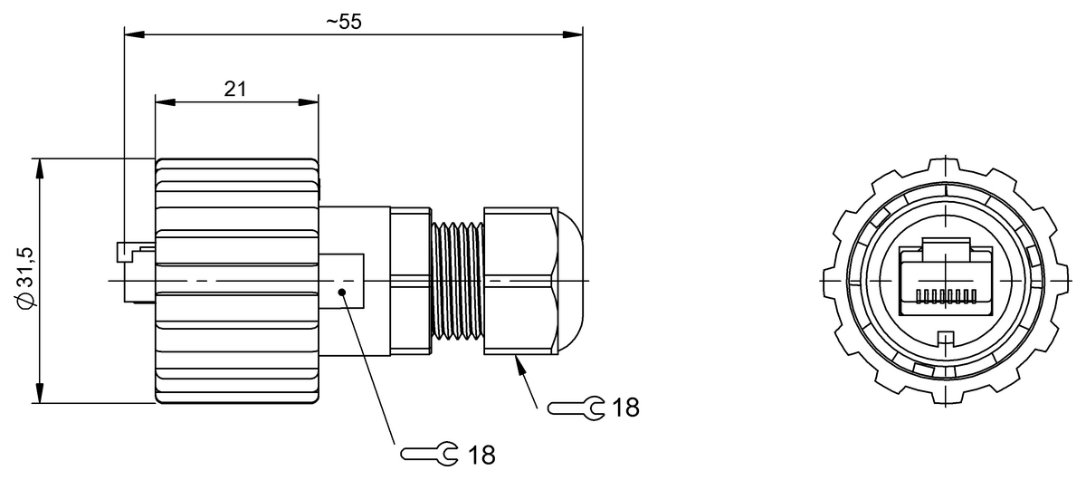 Selbstkonfektionierbare Steckverbinder