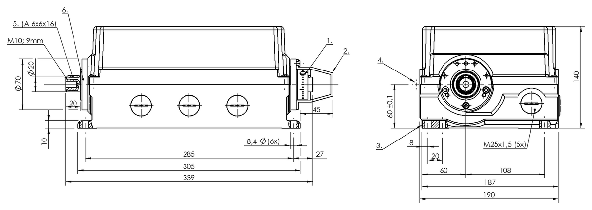 Standard rotary cam switches