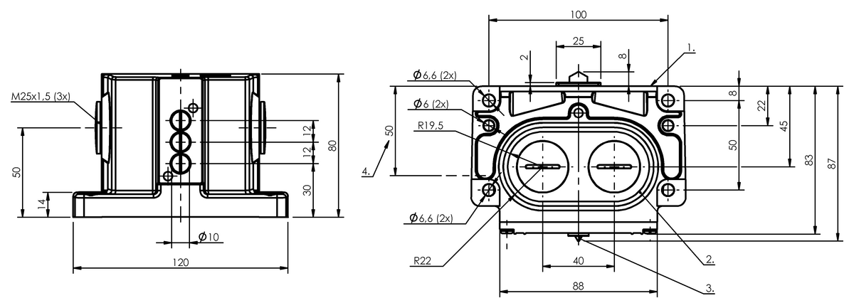 Mechanical multiple position limit switches