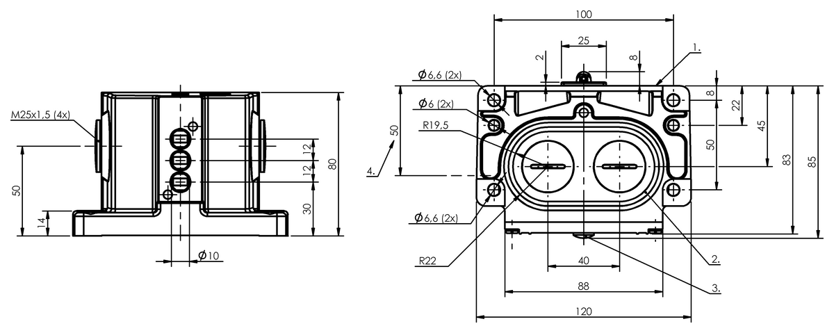Mechanical multiple position limit switches