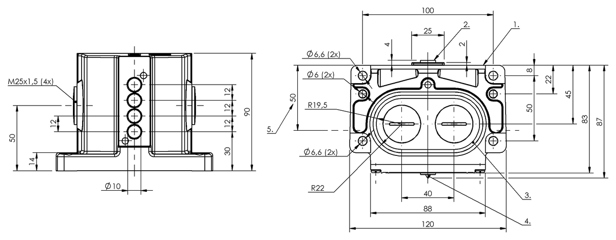 Inductive multiple position limit switches