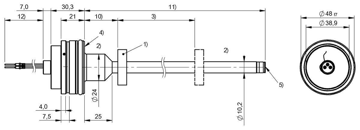 Sensori di posizionamento lineare magnetostrittivi a barra