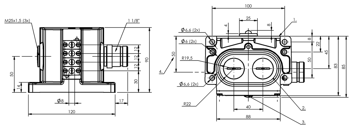 Mechanical multiple position limit switches