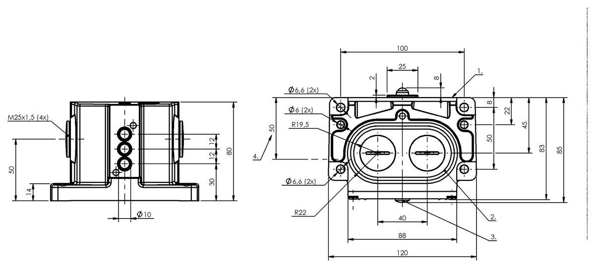 Mechanical multiple position limit switches