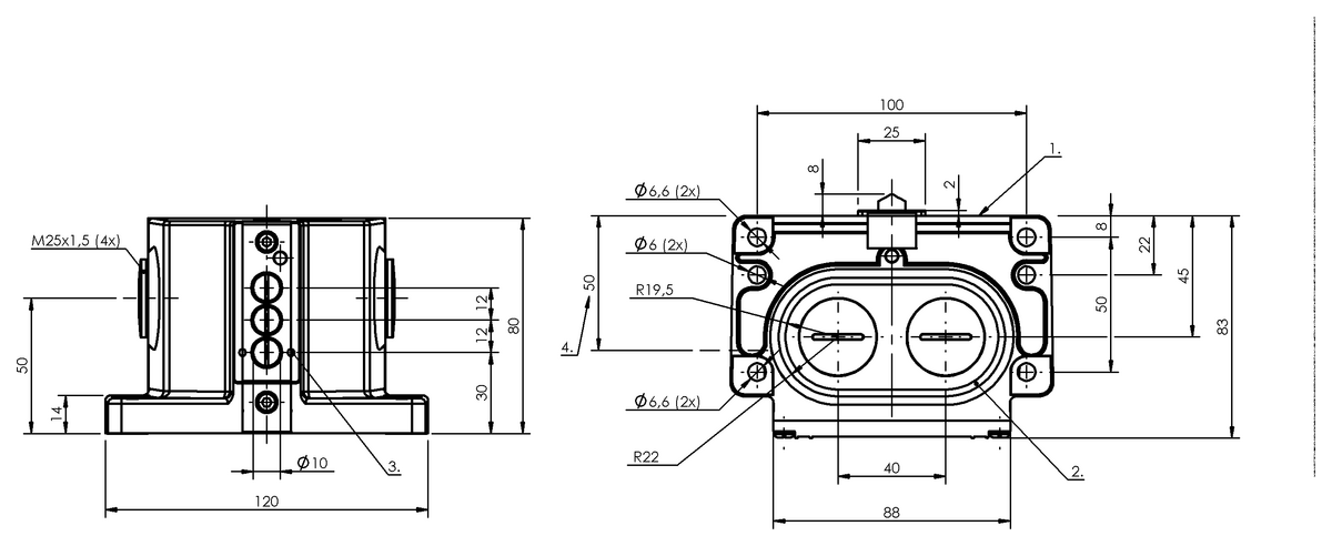 Mechanical multiple position limit switches with safety switch positions