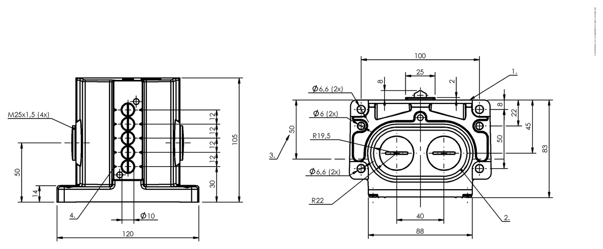 Mechanical multiple position limit switches with safety switch positions