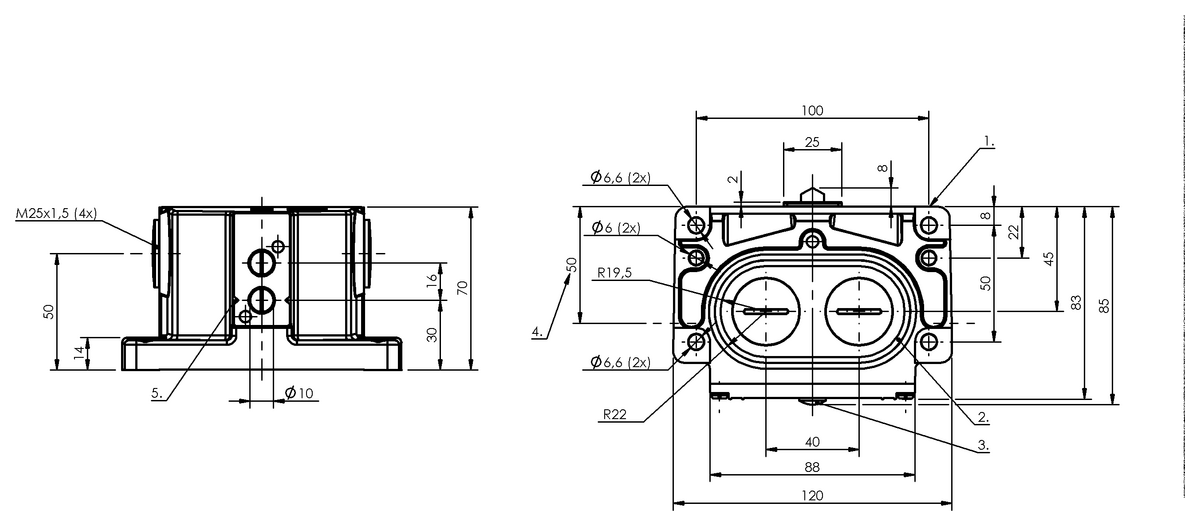 Mechanical multiple position limit switches with safety switch positions