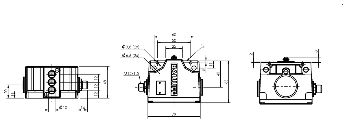 Mechanical multiple position limit switches