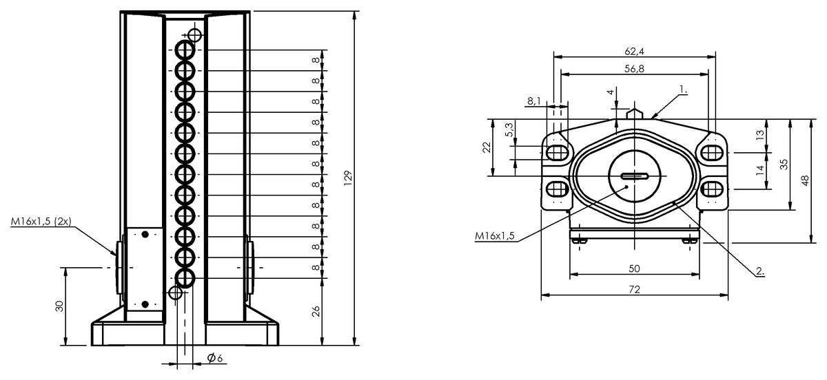 Mechanische Reihenpositionsschalter