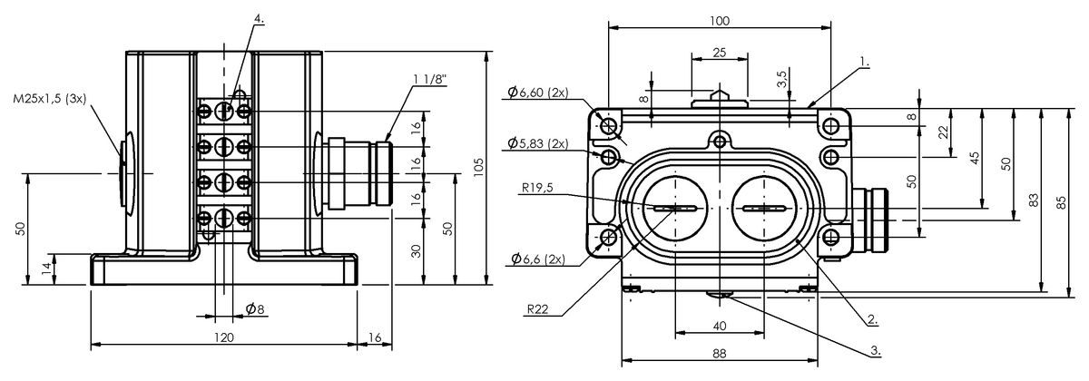 Mechanical multiple position limit switches