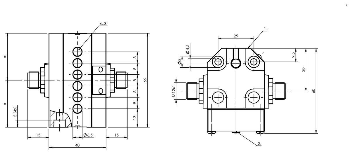 Inductive multiple position limit switches