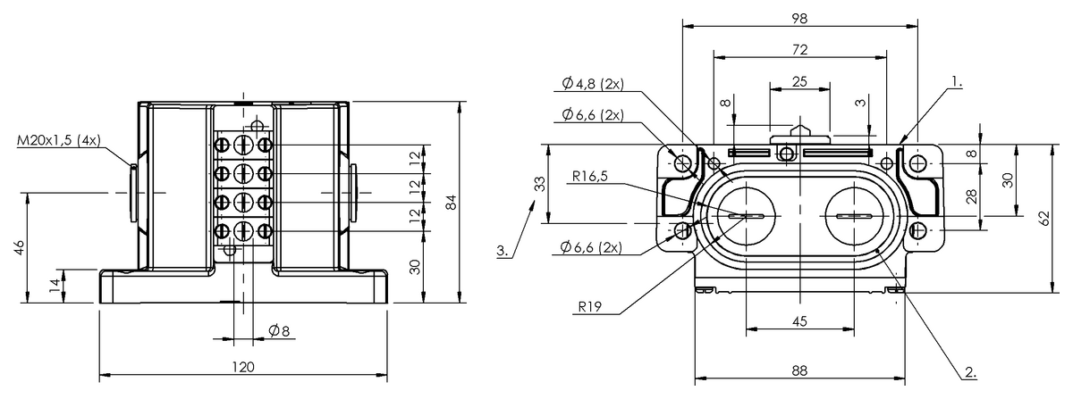 Mechanical multiple position limit switches