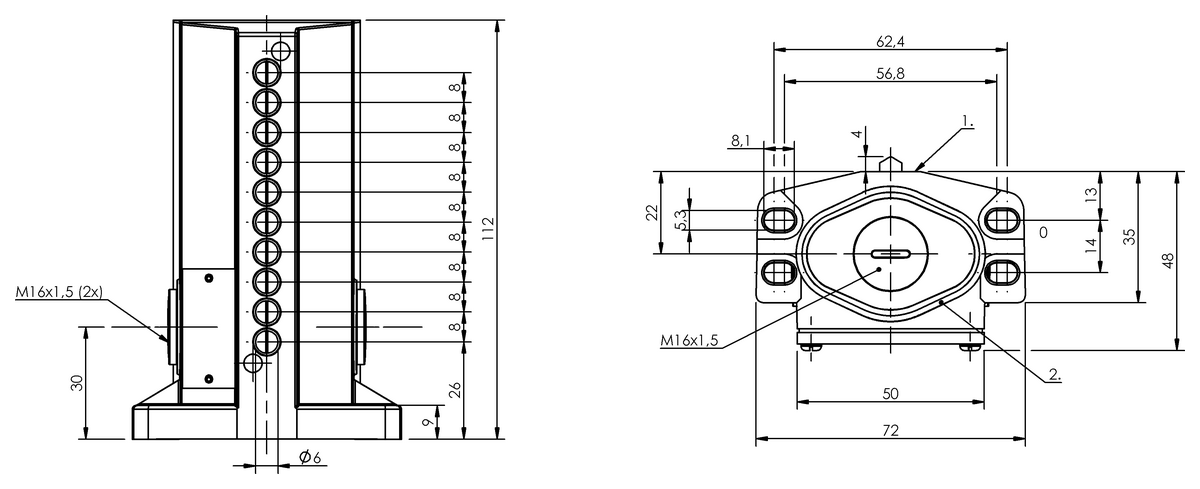 Mechanical multiple position limit switches