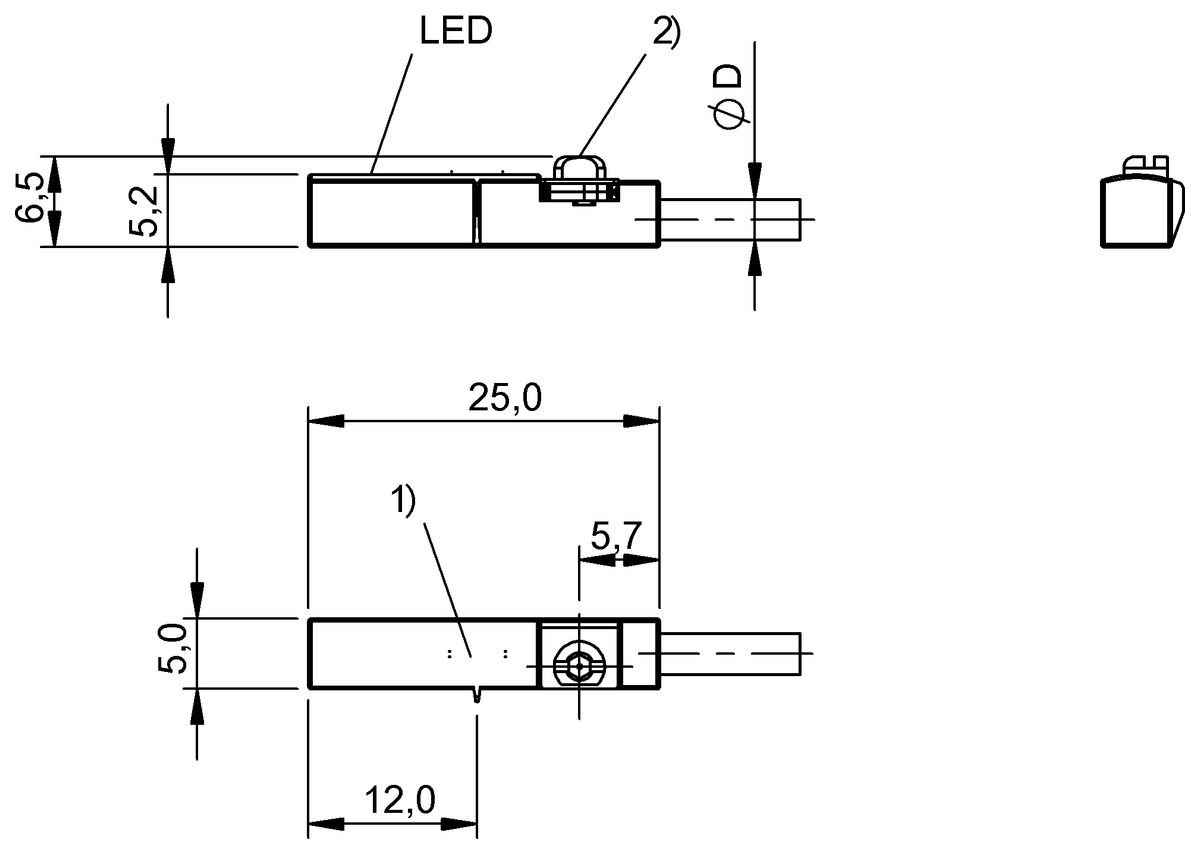 Interruttori a cilindro per diverse forme di scanalatura