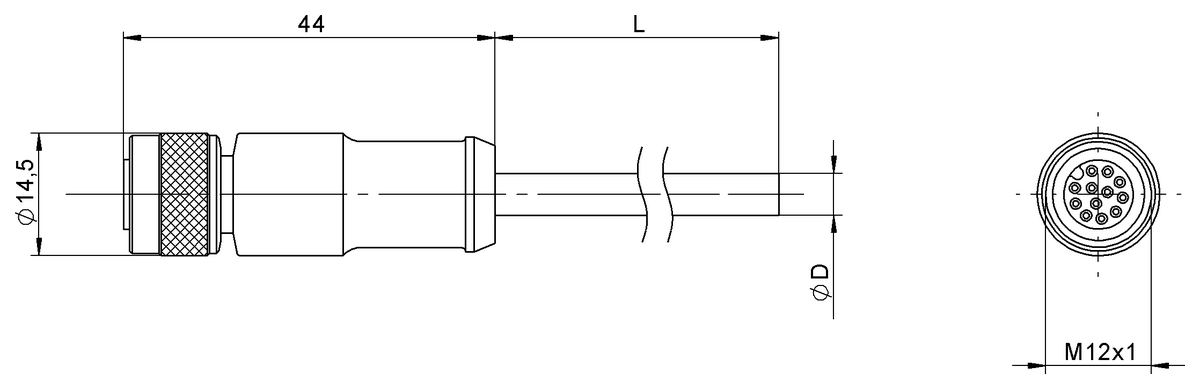 Single-ended cordsets